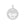 Vente au détail Médaille breloque pendentif motit lotus Acier Inoxydable RHODIUM 11,5mm (1)