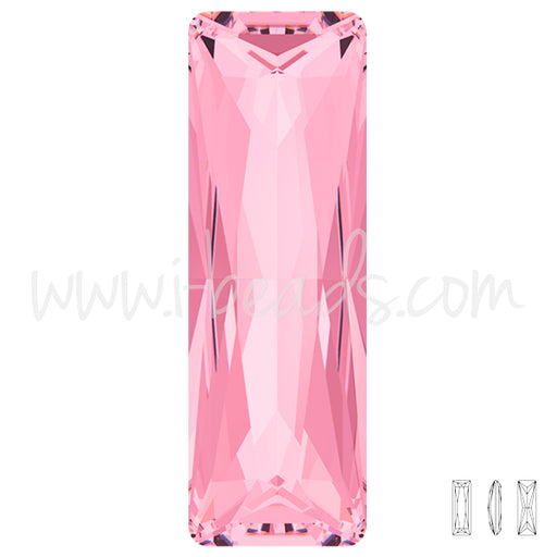 Achat Swarovski 4547 baguette princess light rose 24x8mm (1)