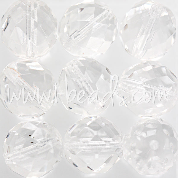 Perles facettes de bohème crystal 12mm (6)