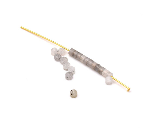 Achat Heishi rondelle en Labradorite clair 3x2mm (20 perles)