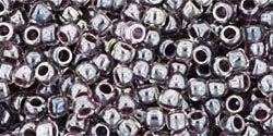 cc1064 - perles rondes toho takumi lh 11/0 inside-color crystal/concord grape lined (10g)