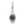 Perlen Einzelhandel Swarovski 86564 BeCharmed pavé eye charm 14mm rhodium jet hematite-black diamond (1)
