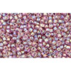 cc166 - perles de rocaille Toho 15/0 transparent rainbow light amethyst (5g)