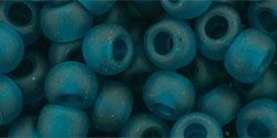 cc7bdf - Toho beads 3/0 round transparent frosted teal (250gr)