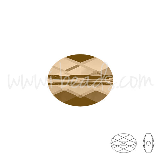 5051 Swarovski mini ovale perlen crystal golden shadow 8x6mm (2)
