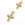 Perlengroßhändler in der Schweiz Charm Anhänger Kreuz aus 18 Karat vergoldetem Messing - 12mm (1)
