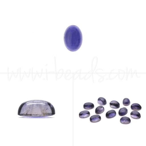 Iolite cabochon ovale 7x5mm (1)