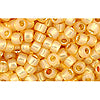 cc2110 - perles de rocaille Toho 8/0 silver lined milky light topaz (10g)