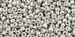 Achat cc714 - perles de rocaille Toho 15/0 metallic silver (5g)
