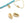 Perlen Einzelhandel Kauri Schale , Stecker, Cabochon oder Anhänger - 12mm - Gold plated (2)