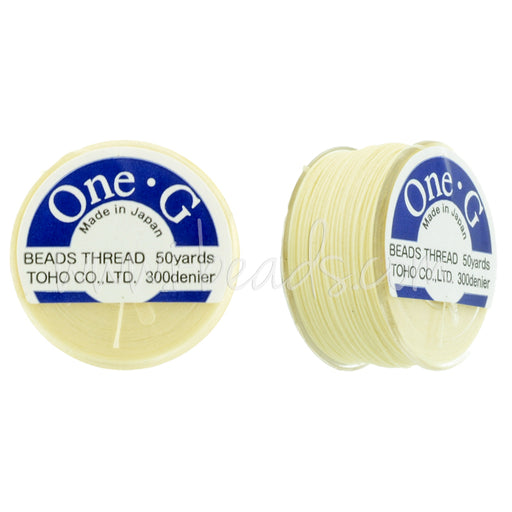 Fil à perler Toho One-G Cream 45m (1)