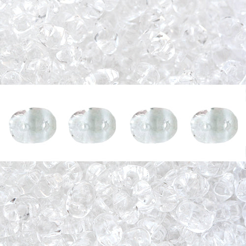 Perles Super Duo 2.5x5mm crystal (10g)