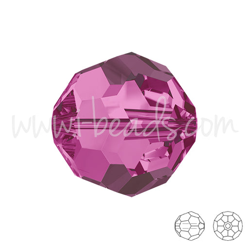 Swarovski 5000 round beads fuchsia 8mm (4)