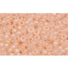 cc169f - perles de rocaille Toho 11/0 trans-rainbow frosted rosaline (10g)