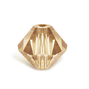 Perles Swarovski 5328 xilion bicone crystal golden shadow 4mm (40)