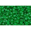 cc7bf - perles de rocaille Toho 11/0 transparent frosted grass green (10g)