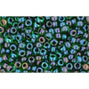 Kaufen Sie Perlen in der Schweiz cc397 - Toho rocailles perlen 11/0 rainbow green/purple lined (10g)