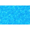 cc3f - perles de rocaille Toho 15/0 transparent frosted aquamarine (5g)