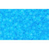 cc3f - perles de rocaille Toho 15/0 transparent frosted aquamarine (5g)