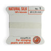 Fil de soie naturelle blanc 0.35mm (1)