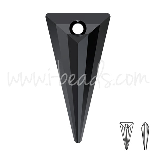 Pendentif Swarovski 6480 spike jet 18mm (1)