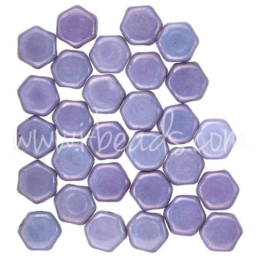 Honeycomb Perlen 6mm purple vega (30)