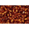 cc34 - perles de rocaille Toho 8/0 silver lined smoked topaz (10g)