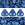 Perlengroßhändler in der Schweiz 2 Loch Perlen CzechMates triangle Metallic Suede Blue 6mm (10g)
