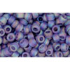 cc166df - perles de rocaille Toho 8/0 transparent rainbow frosted light tanzanite (10g)