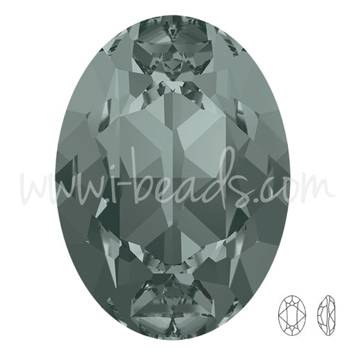 Cristal Swarovski 4120 ovale black diamond 18x13mm (1)