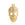Perlen Einzelhandel Medaille Charm Anhänger Schädel Edelstahl GOLD 18x10.4x1mm (1)