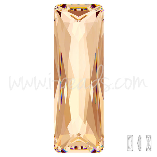 Kaufen Sie Perlen in der Schweiz Swarovski 4547 princess baguette crystal golden shadow 24x8mm (1)
