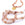 Vente au détail Perles Pépites Rondes Strawberry Quartz Beige 8-9mm - Trou : 1mm (1 Fil-39cm)